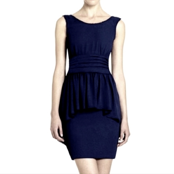 BCBGMaxazria Peplum Sleeveless Mini Dress - Picture 7 of 7